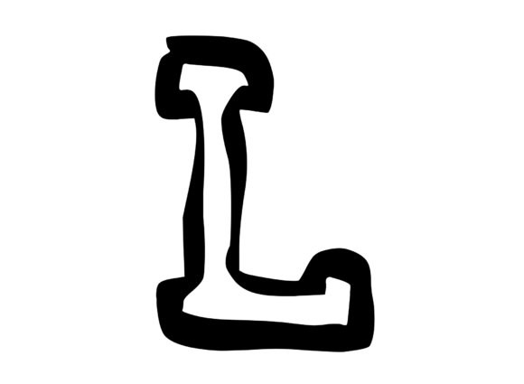 Bold Punk Hand Drawn Mono Letter L Review