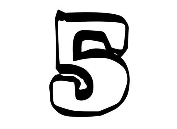 Bold Punk Hand Drawn Mono Number 5 Review