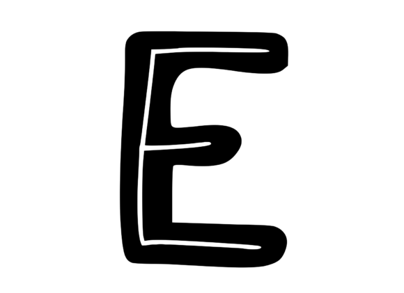 Funky Bold Skeleton Letter E Review for Embroidery Projects