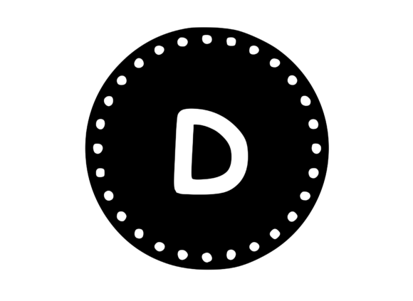 Mono Minted Gold Coin Letter SVG D Review