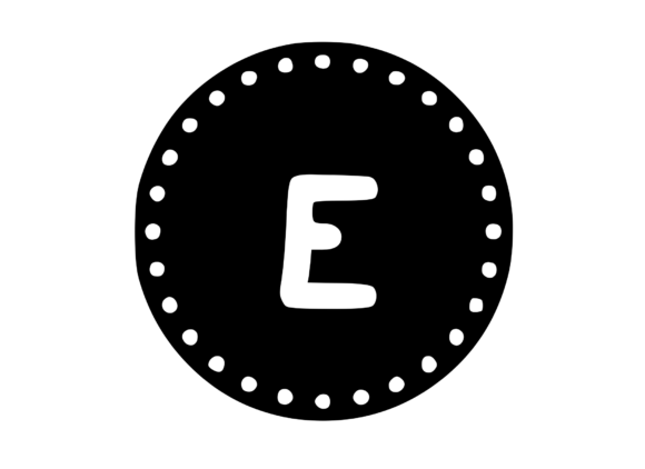 Mono Minted Gold Coin Letter SVG E Review