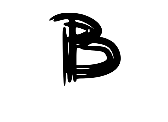Old Brush Stroked Mono Letter B Review for Embroidery Projects
