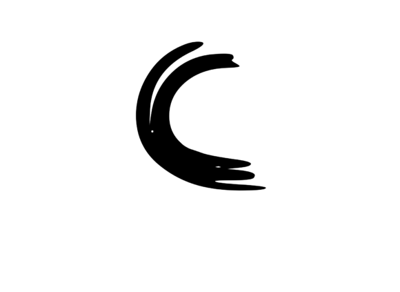 Old Brush Stroked Mono Letter C Review
